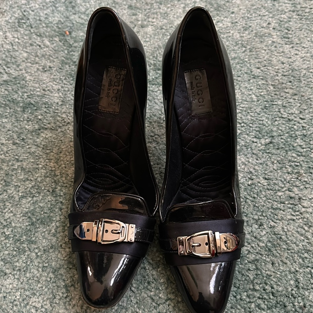 Gucci buckle heels